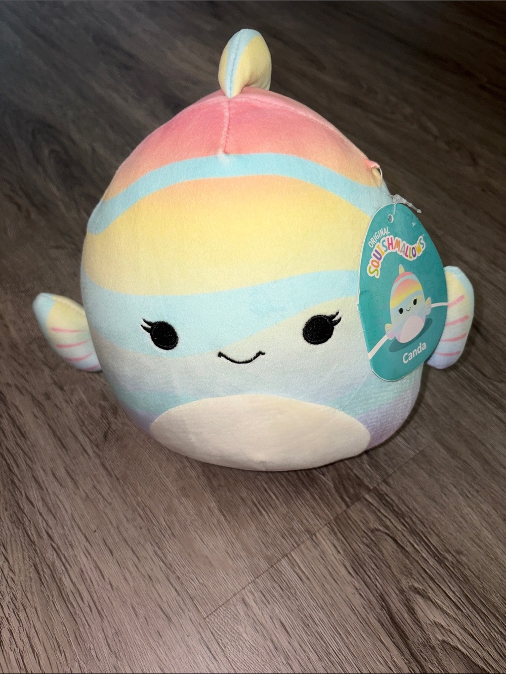 Squishmallows Canda Plush - Pastel Rainbow Stripes 8 inch